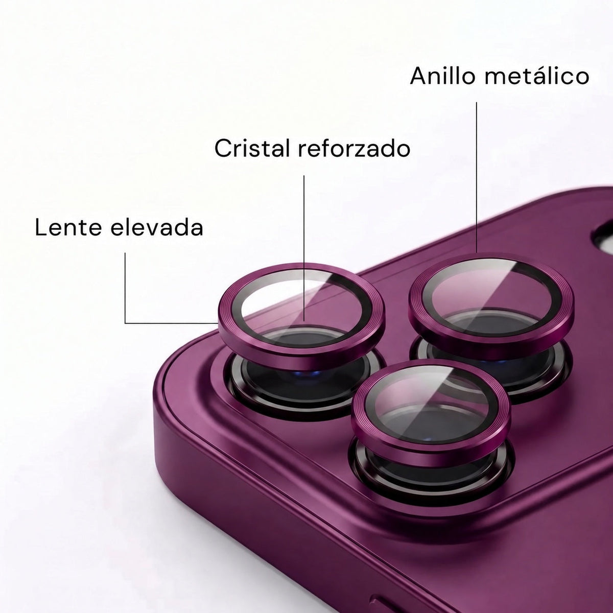 Funda Metálica para iPhone con Protección de Cámara