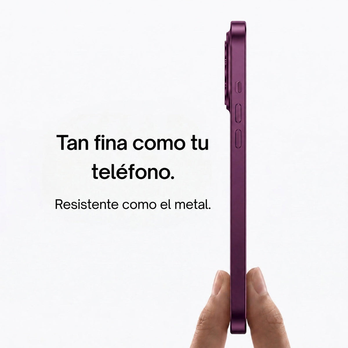 Funda Metálica para iPhone con Protección de Cámara